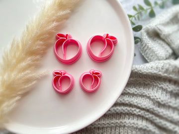 Summer Themed Cutters • Peach Shapes Polymer Clay  Cutter • Fondant Cutter • Cookie Cutter • CS1004